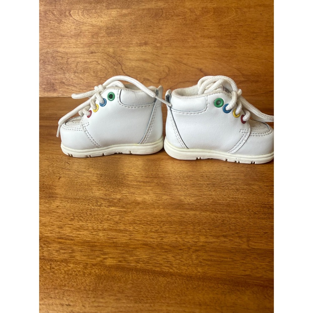 RARE Vintage Disney Winnie Pooh Tigger Piglet Baby 1 High Top Shoes Choo Choo - Picture 7 of 10